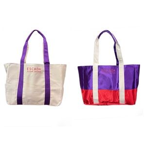 ESCADA Ocean Lounge Reversible Tote Bag NWOT 💜❤️
